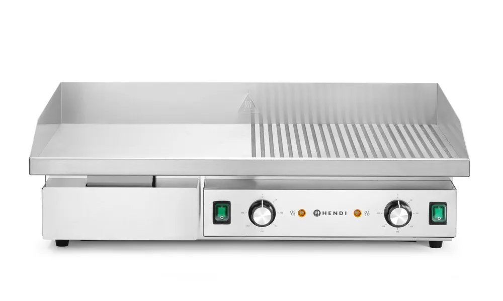 Grelhador Elétrico Bancada 4400W — Metade Liso, Metade Canelado