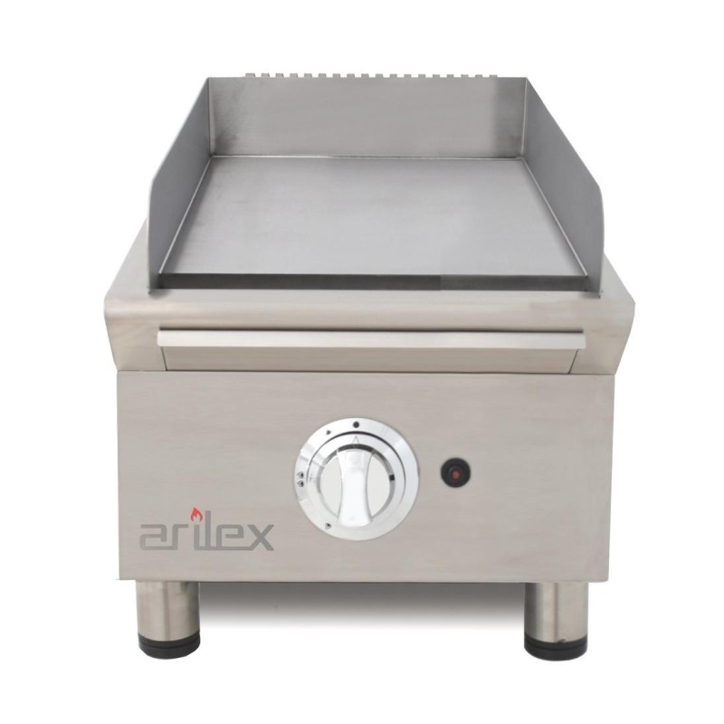 Fry-Top a Gás 40 cm em Aço Retificado para Cozinhas Profissionais