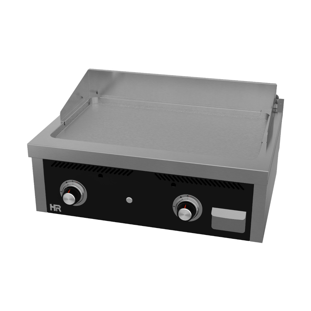 Fry-Top a Gás de Bancada Aço Retificado 12.5 kW Linha 600