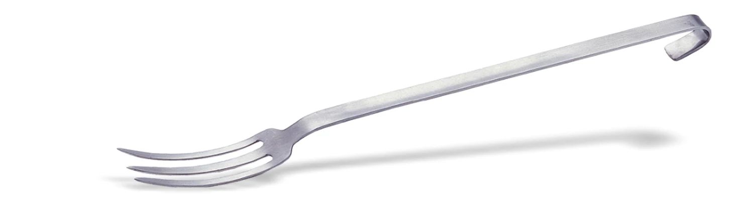 Garfo Monobloco 3 Dentes Aço Inoxidável 47 cm