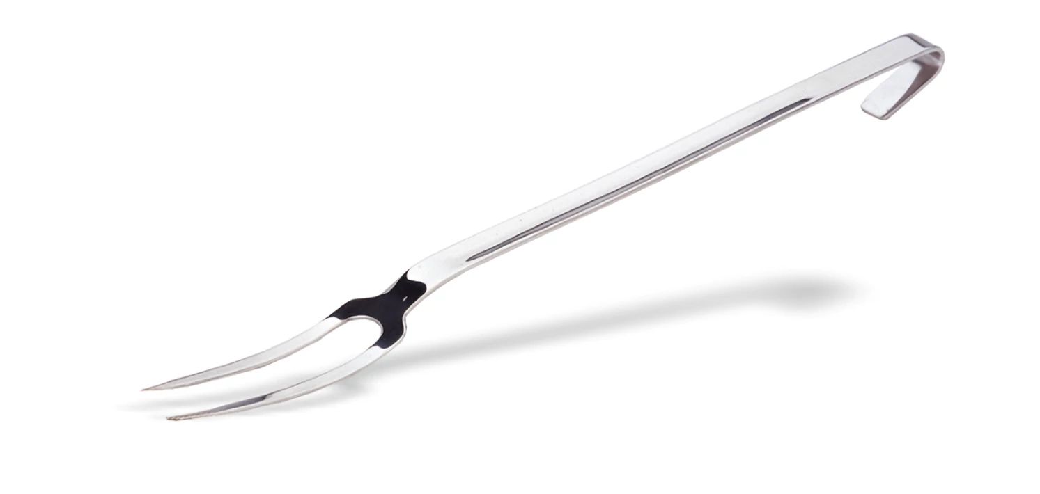 Garfo Monobloco 2 Dentes Aço Inoxidável 47cm