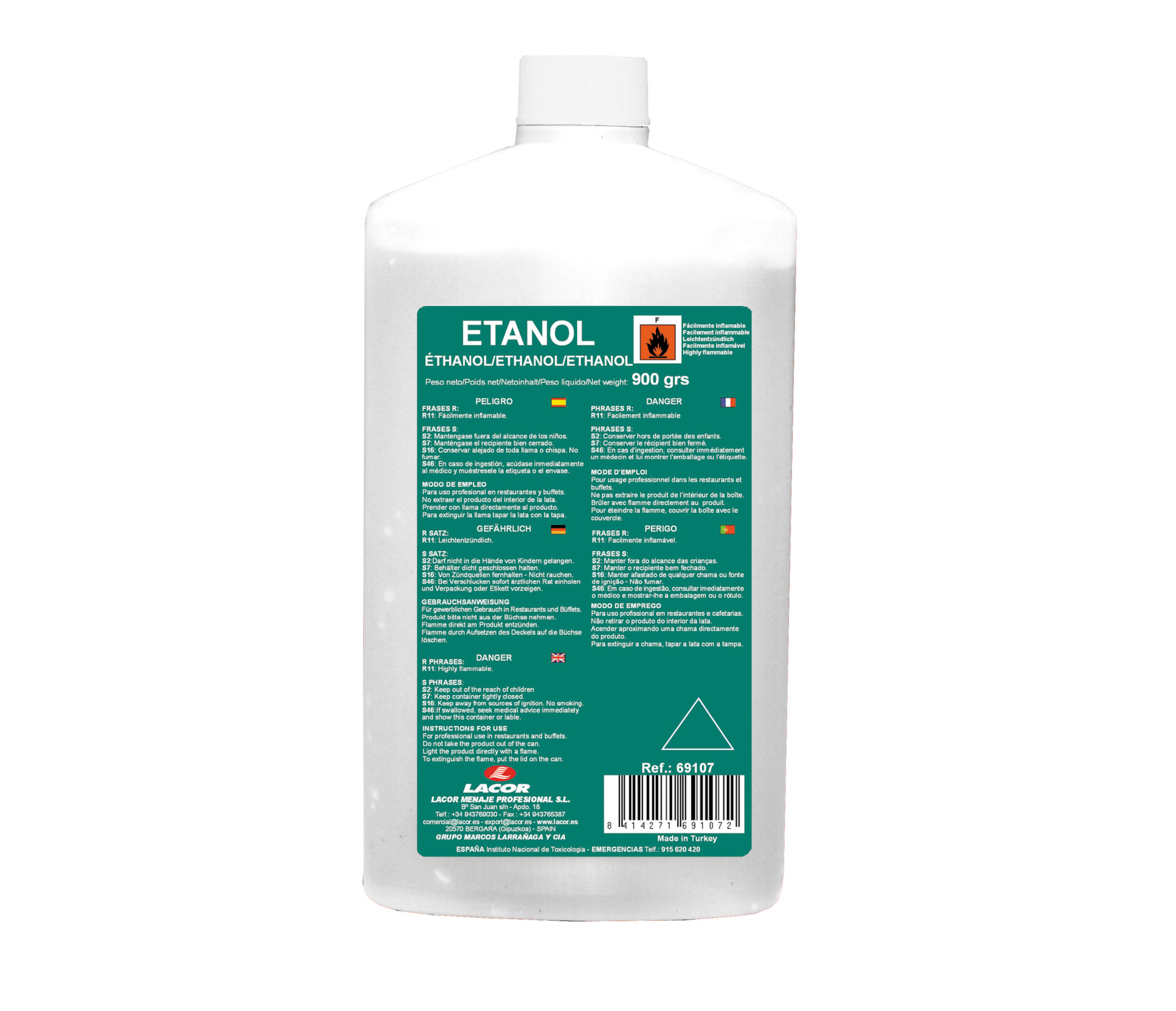 Gel Combustível Etanol 225 g para Chafing Dish