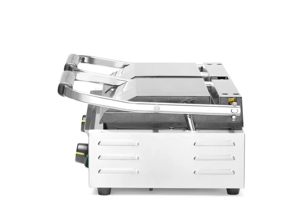 Grelha de Contacto Dupla Elétrica 3600W — Meia Lisa, Meia Canelada