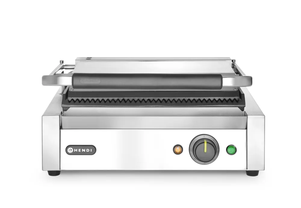 Grelha de Contacto Panini Canelada 2200W - 432x396mm