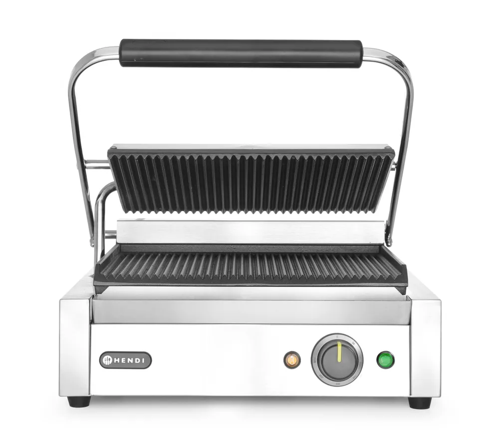 Grelha de Contacto Panini Elétrica 2200W Canelada