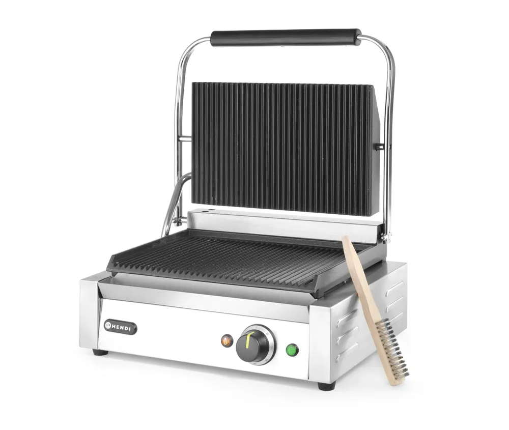 Grelha de Contacto Panini Elétrica 2200W Canelada