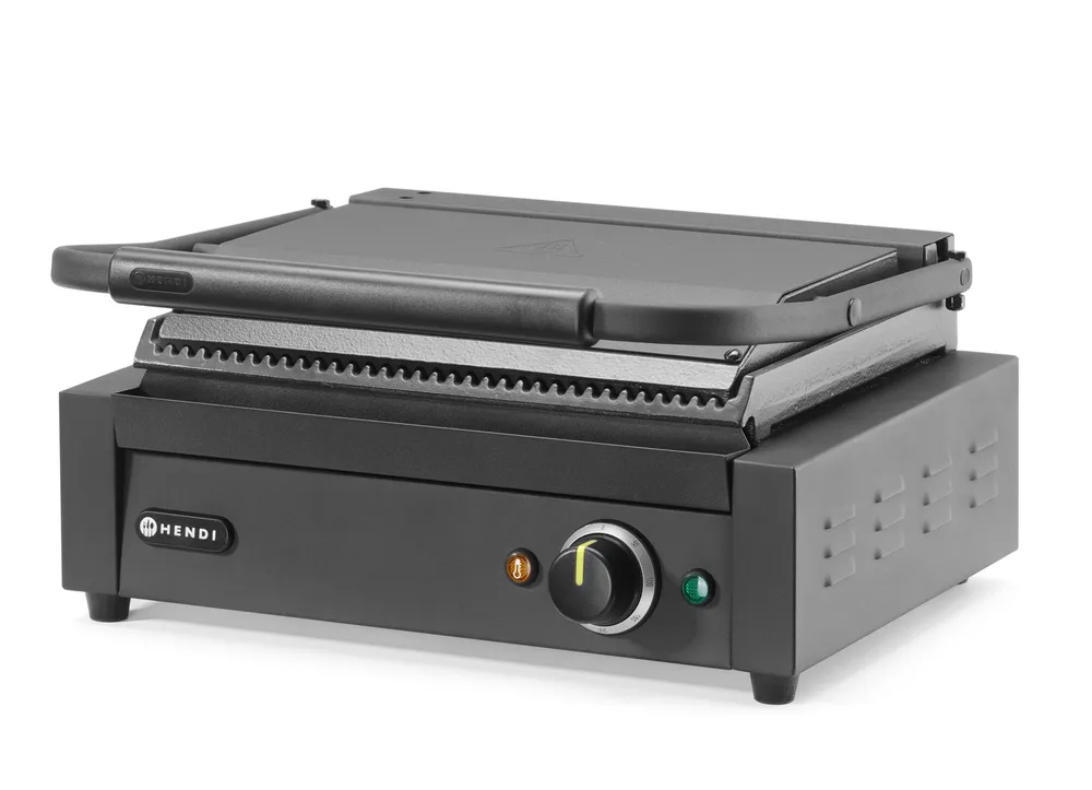 Grelha de Contacto Panini Elétrica 2200W Canelada