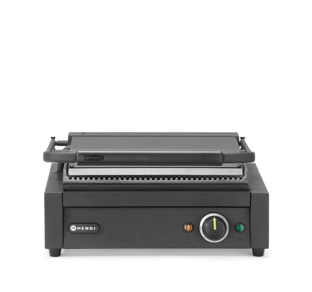 Grelha de Contacto Panini Elétrica 2200W Canelada
