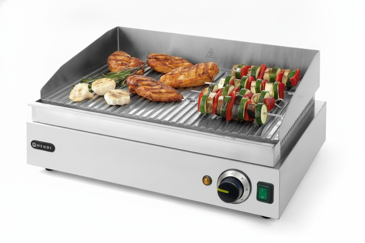 Grelhador Elétrico Canelado 2400W para Bancada