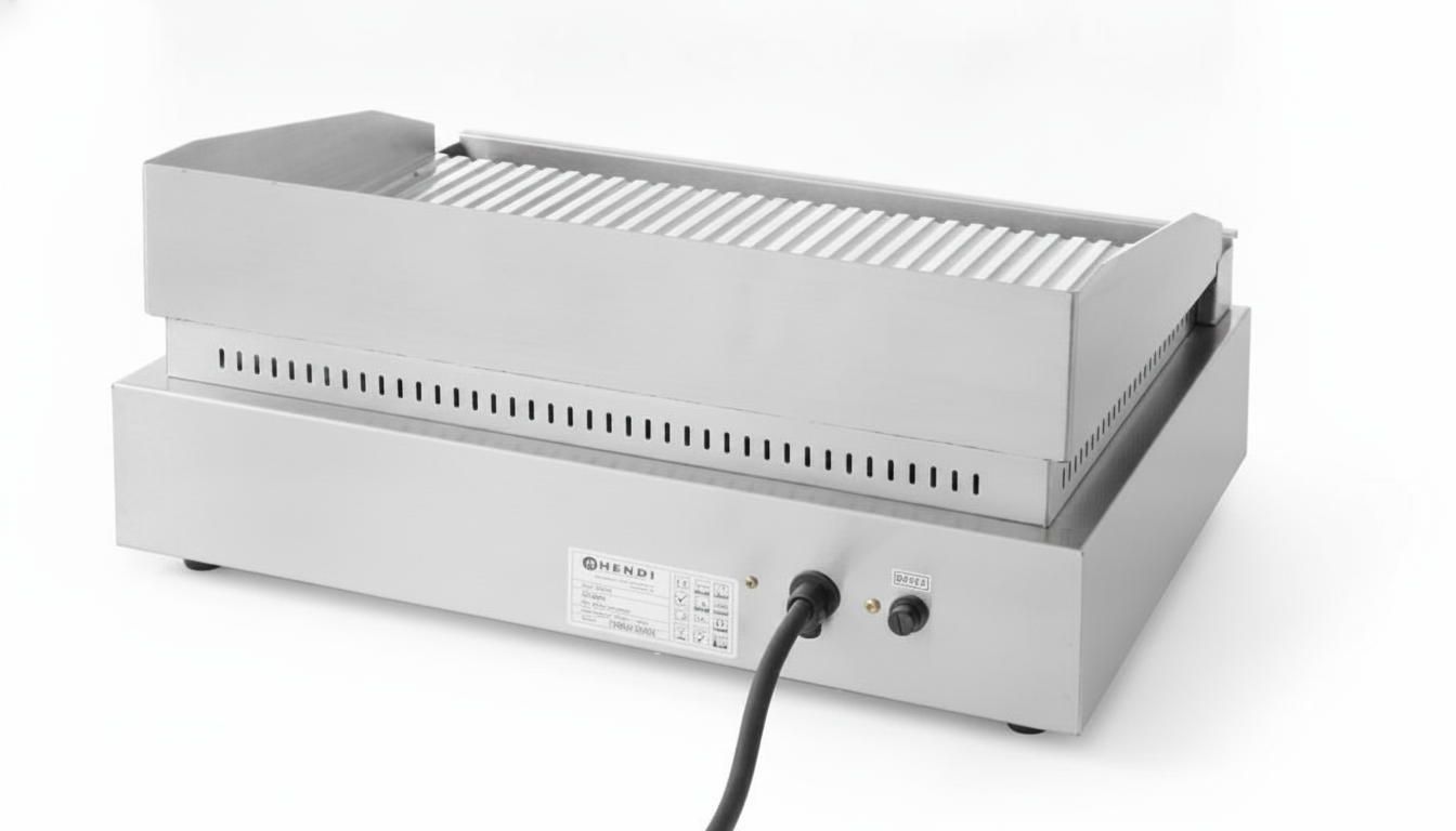 Grelhador Elétrico Canelado 2400W para Bancada