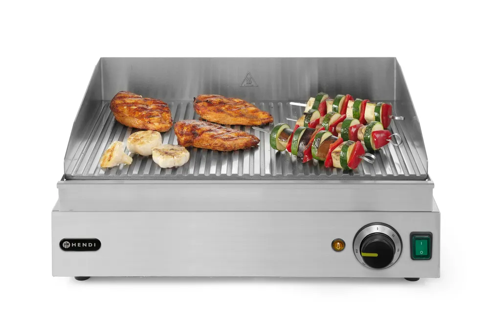 Grelhador Elétrico Canelado 2400W para Bancada