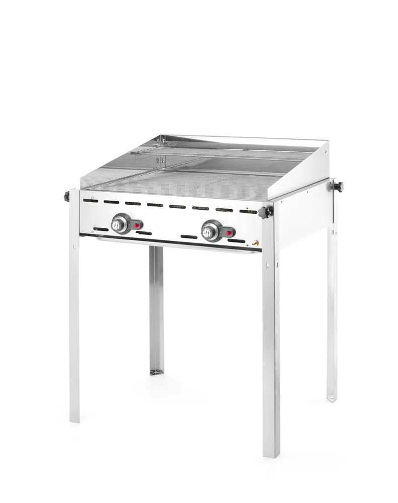 Grelhador a Gás Profissional Hendi Green Fire 11,6kW - 2 Grelhas GN 1/1 Aço Inox