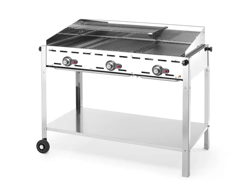 Grelhador a Gás 3 Bicos 17.4kW 1078mm Profissional
