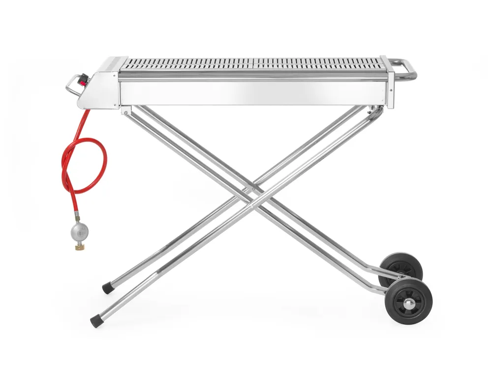 Grelhador a Gás Propano Hendi Xenon Pro 7,5kW Dobrável e Móvel