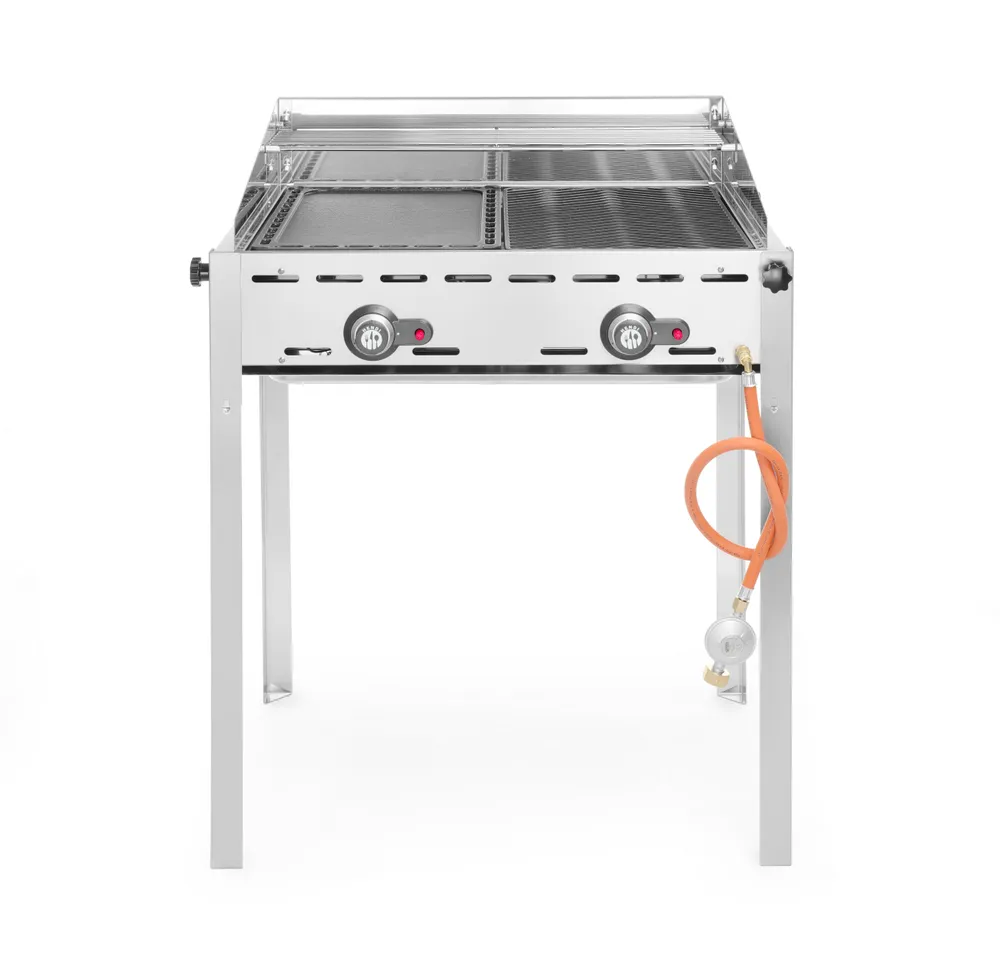 Grelhador a Gás Hendi Green Fire 11,6kW c/ Chapa e Grelha GN 1/1, 740x615mm
