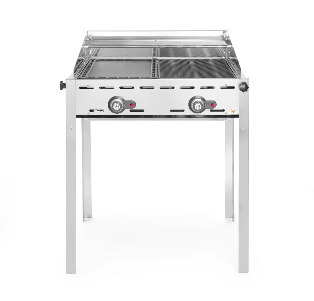 Grelhador a Gás Hendi Green Fire 11,6kW c/ Chapa e Grelha GN 1/1, 740x615mm