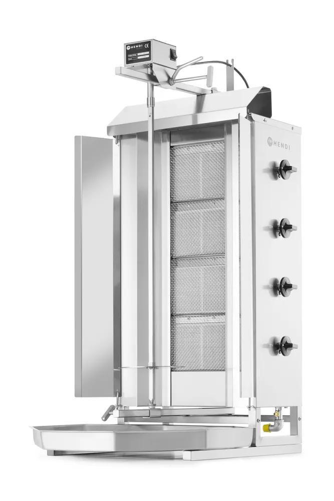 Grelhador a Gás Kebab 12kW, Capacidade 80kg
