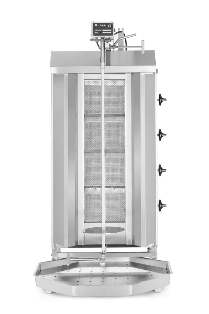 Grelhador a Gás Kebab 12kW, Capacidade 80kg