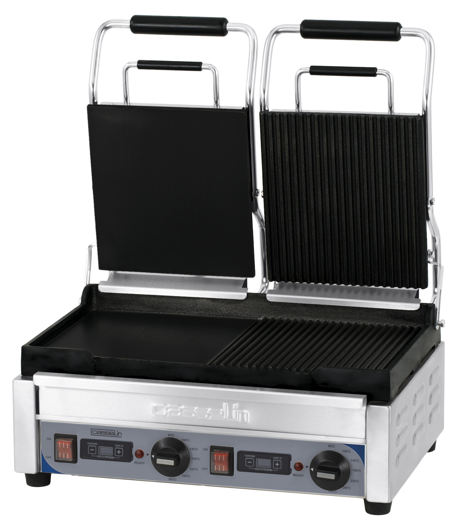 Grelhador Panini Duplo Elétrico Misto com Temporizador Premium