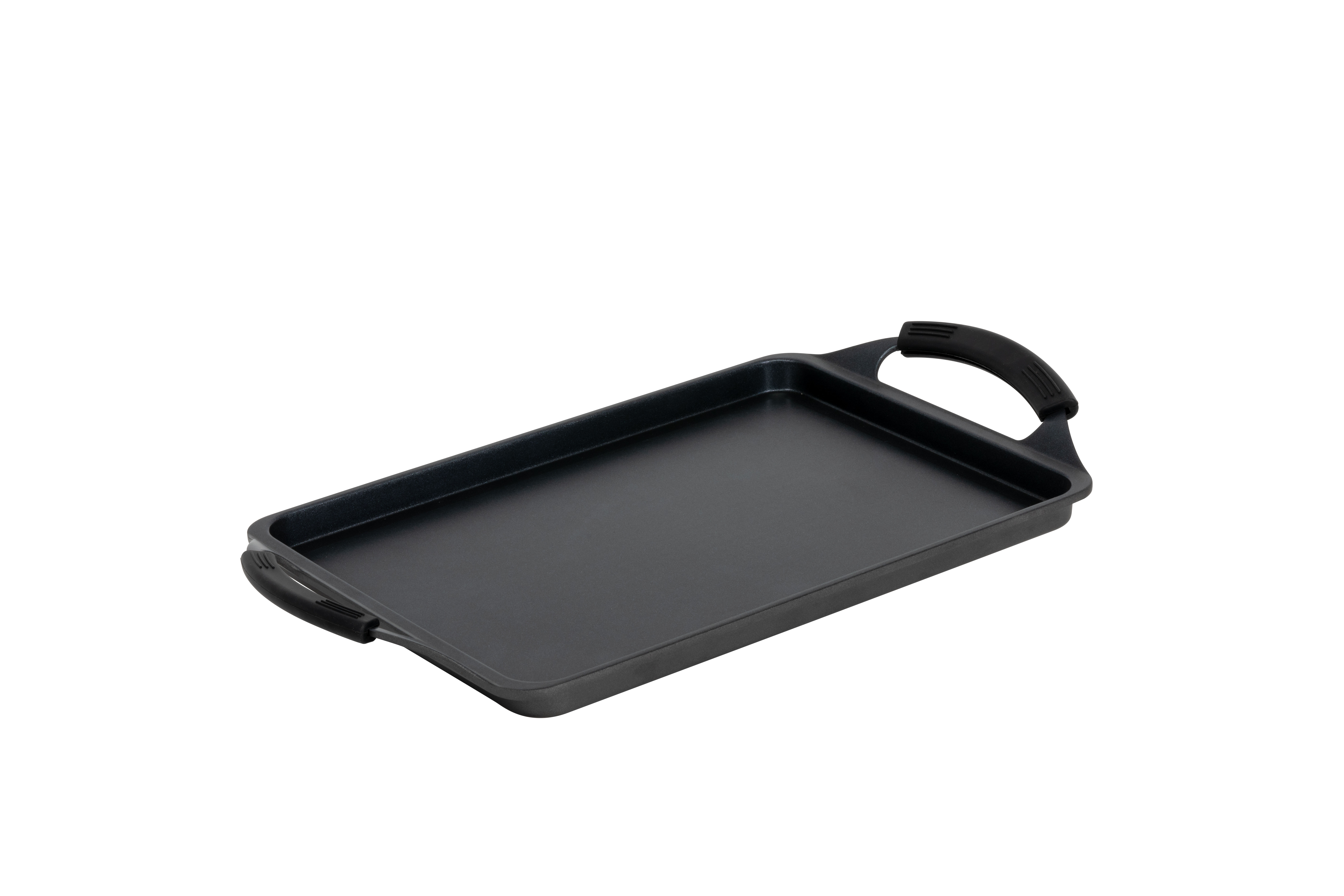 Grelhador Plano Alumínio Forjado Antiaderente 43x25 cm Indução