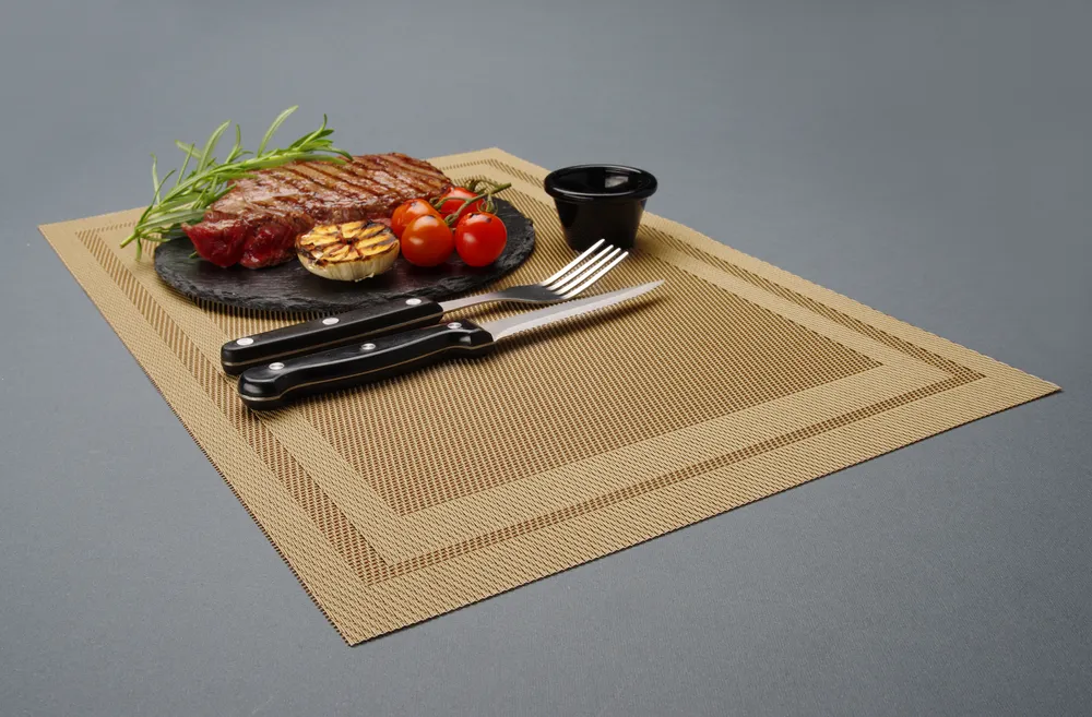 Conjunto 6 Individuais de Mesa Grafite 450x300mm