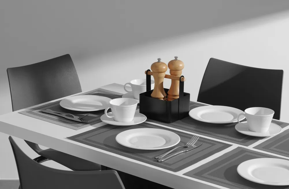 Conjunto 6 Individuais de Mesa Grafite 450x300mm
