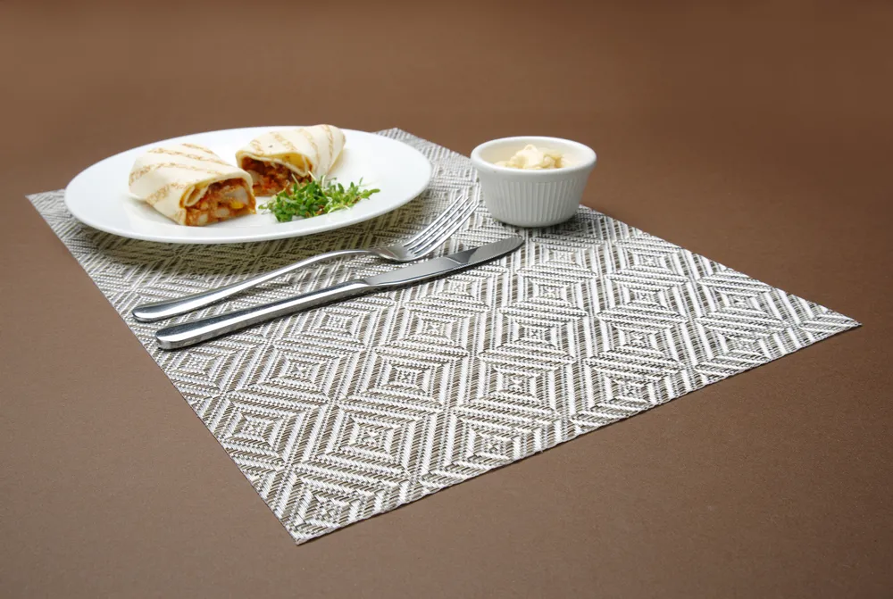 Individuais de Mesa Geométricos, Verdes, 450x300mm – Conjunto 6 Peças