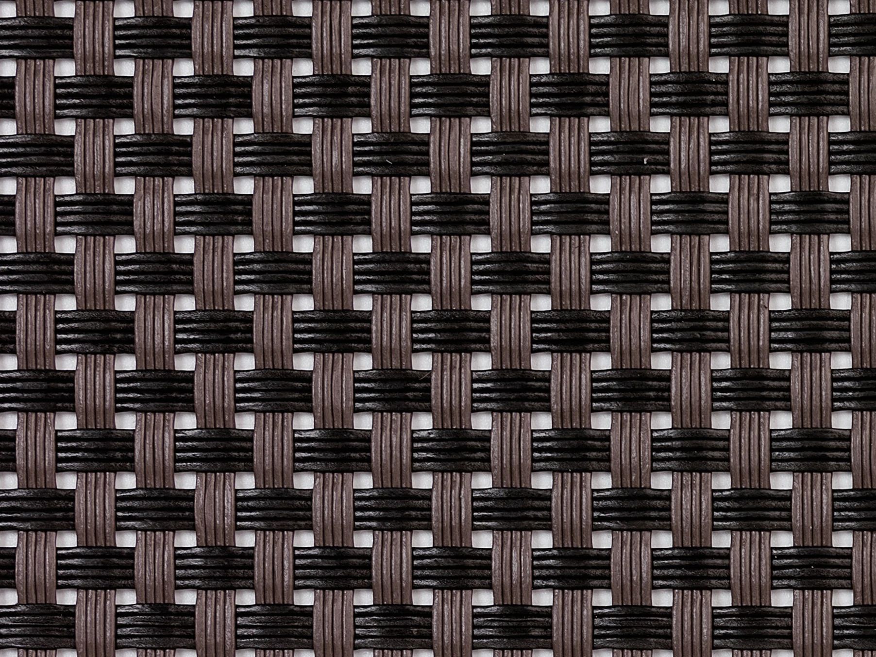 Individual de Mesa Trama Grossa PVC Poliéster 45x30 cm Marrom-Preto