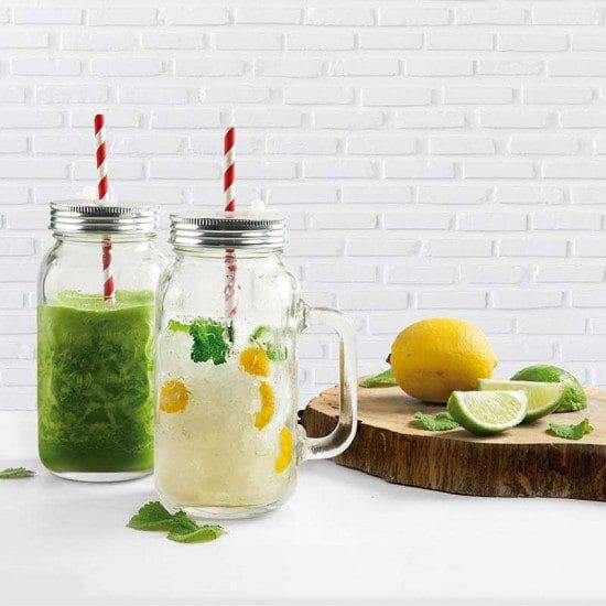 Conjunto 2 Jarras Vidro Temperado 500ml para Bebidas Frescas
