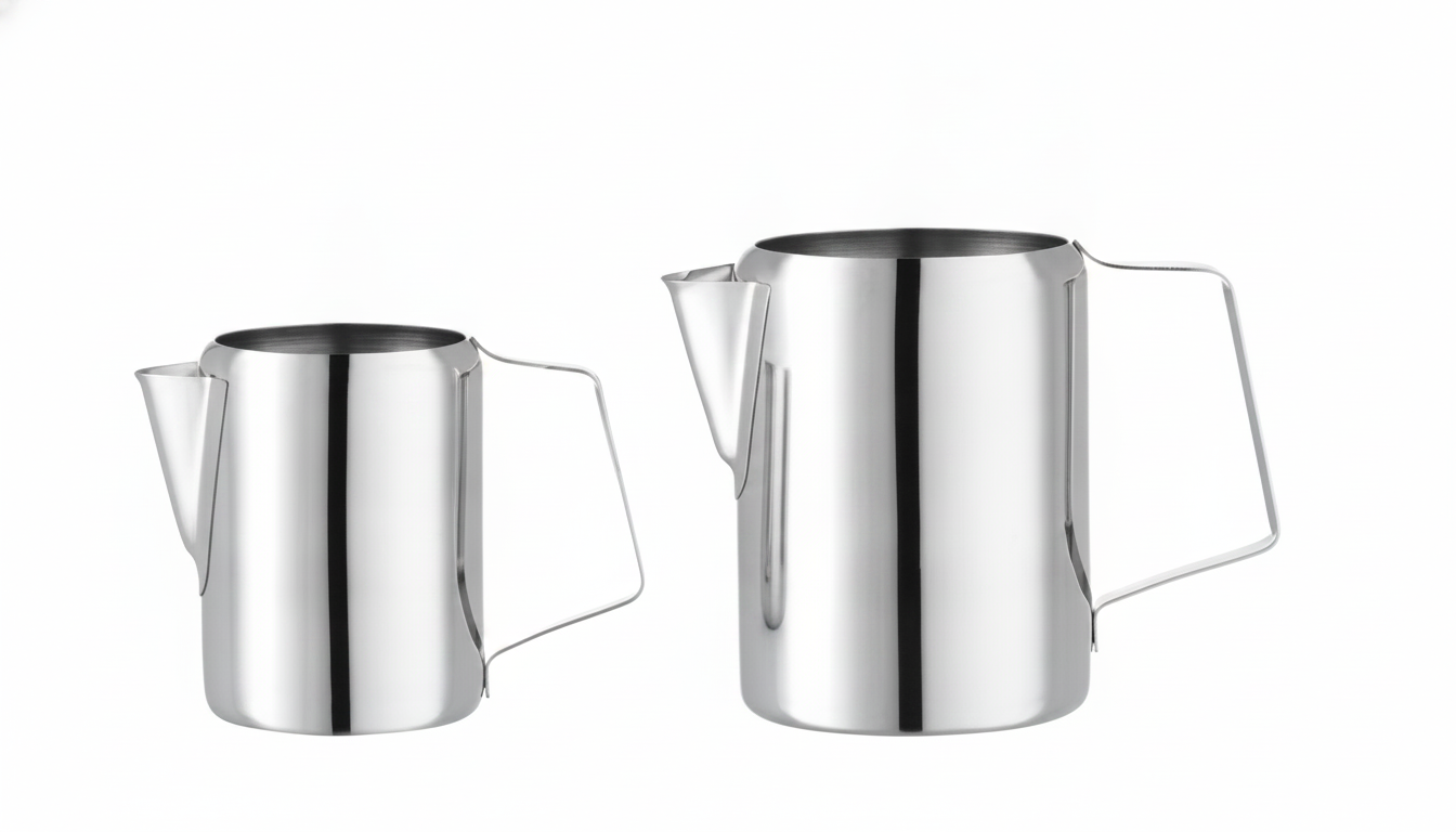 Jarro de Leite 0,35L Aço Inoxidável Ø85mm para Cafetaria