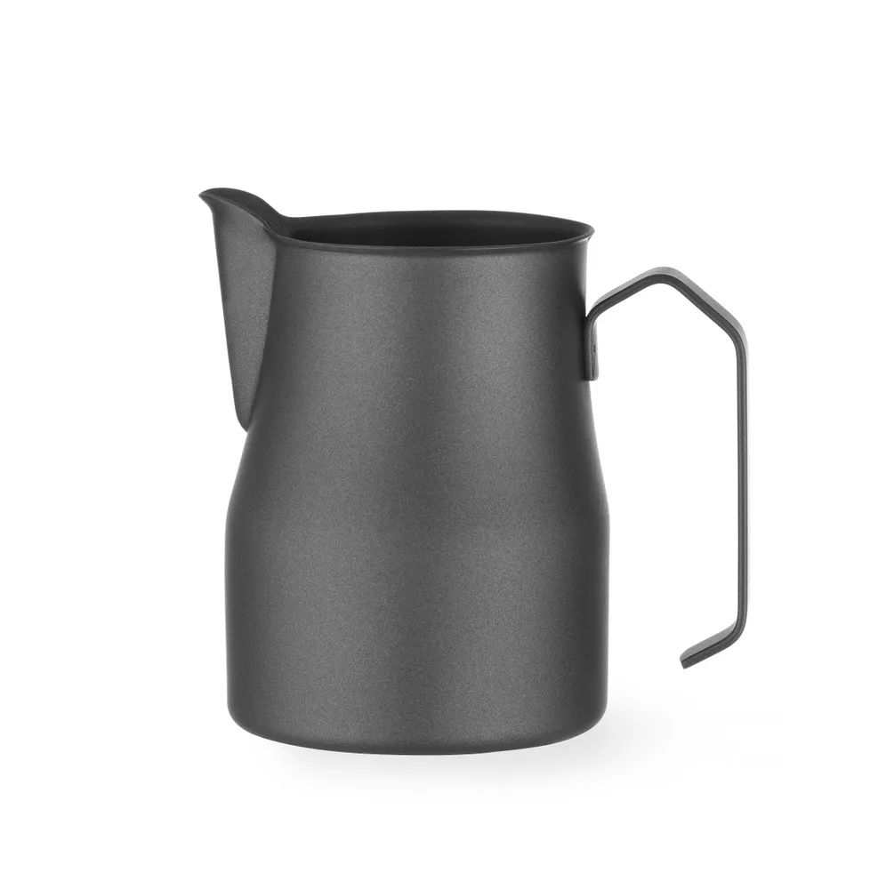 Jarro de Leite 0,7L Preto Baço em Aço Inoxidável
