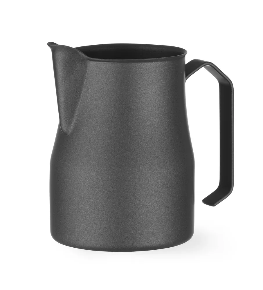 Jarro de Leite 0,7L Preto Baço em Aço Inoxidável
