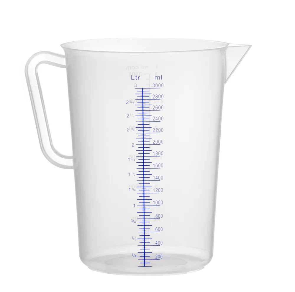 Jarro Medidor 3L em Polipropileno para Cozinha Profissional