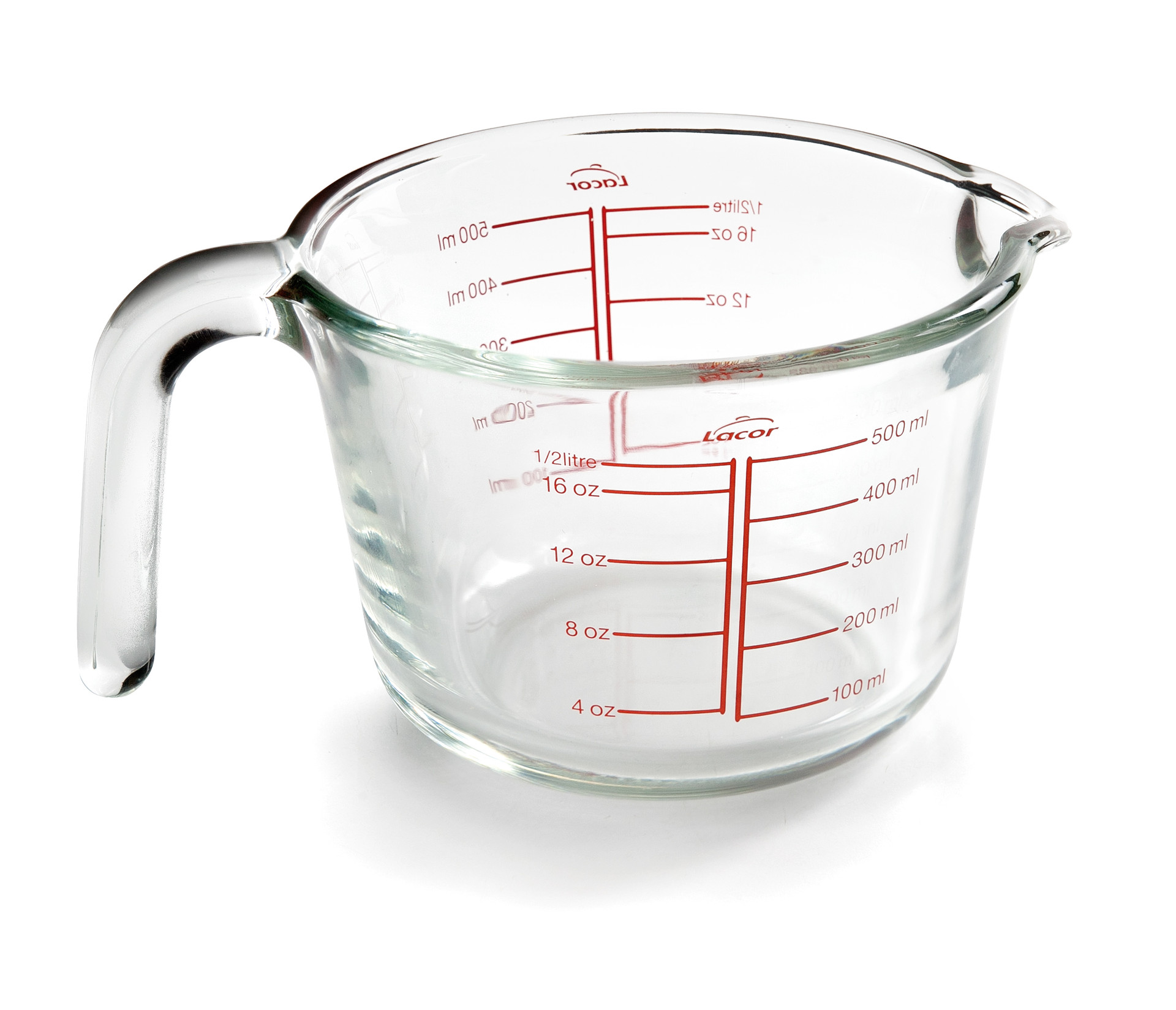 Jarro Medidor de Vidro Borosilicato 500 ml para Cozinha Profissional