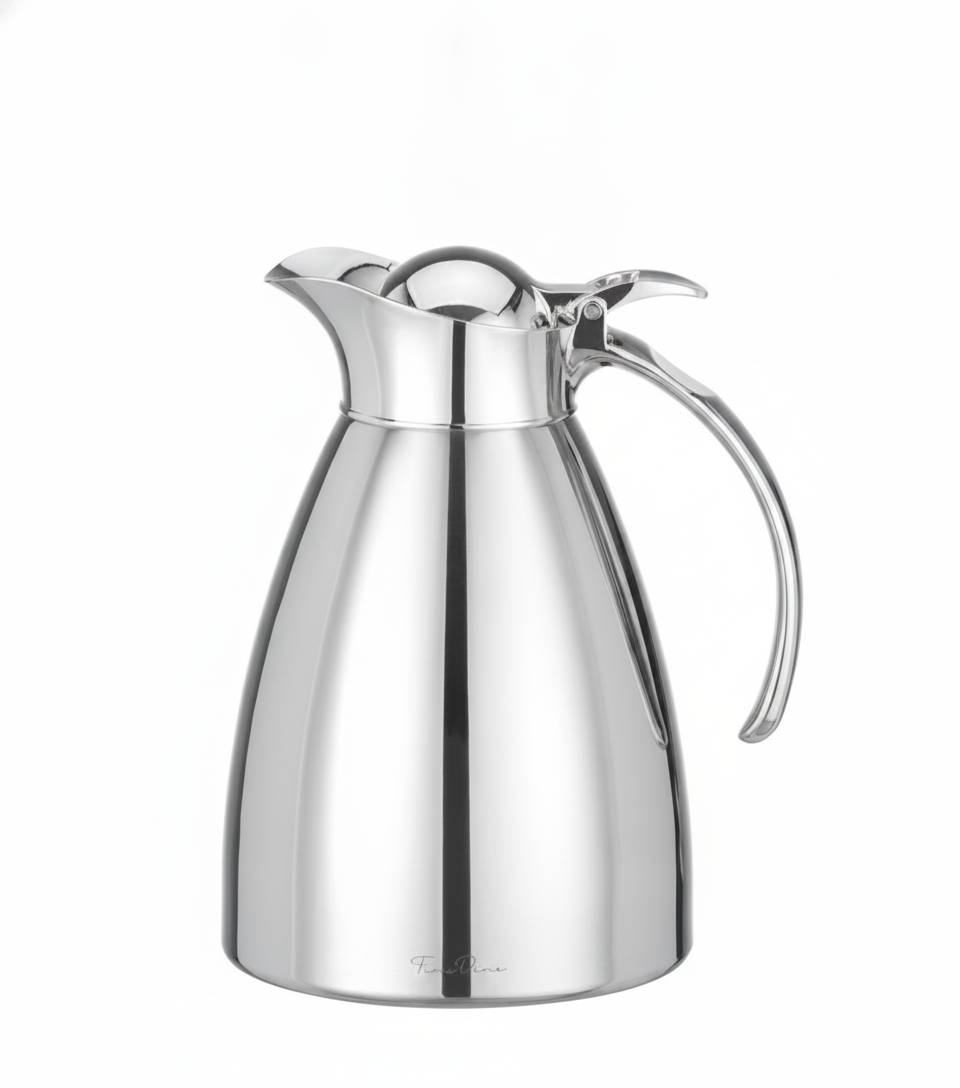 Jarro Térmico de Vácuo 1L Inox — Serviço de Mesa Profissional