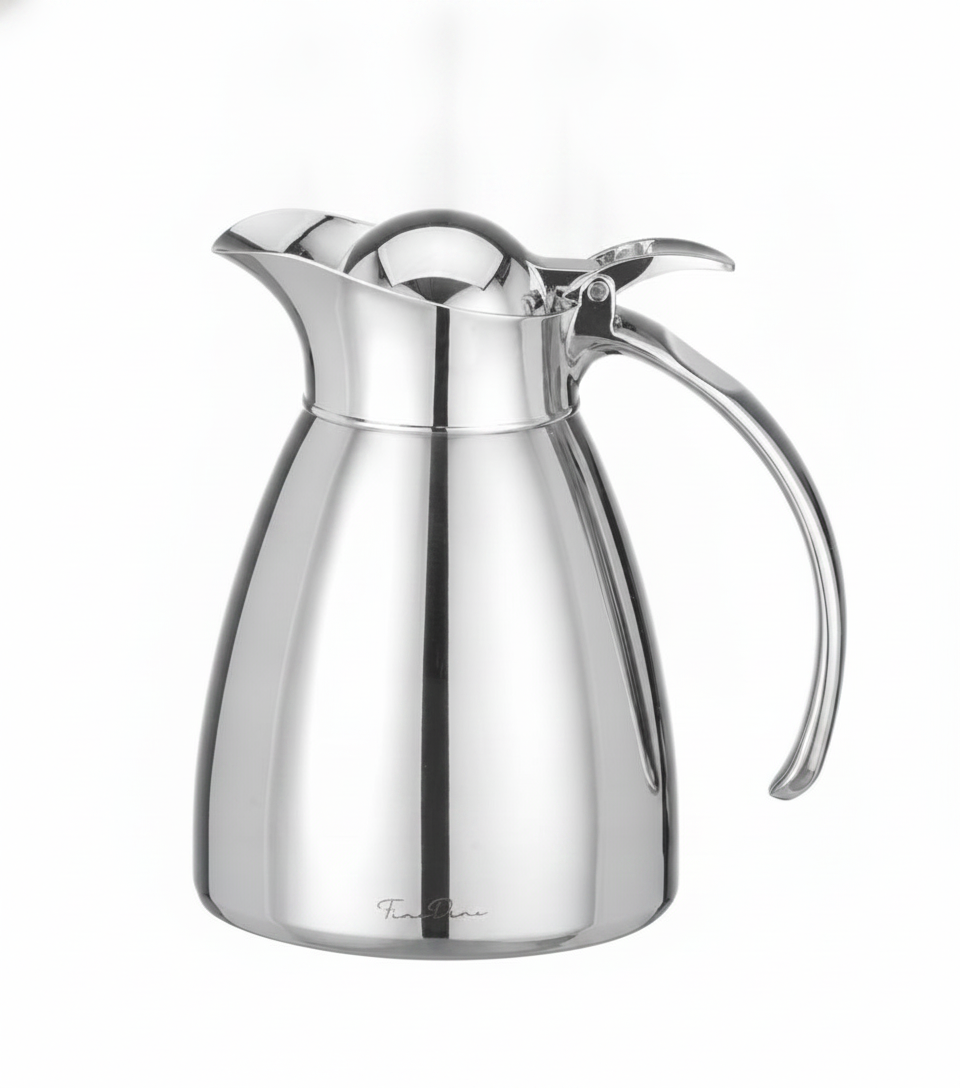 Jarro Térmico de Vácuo 1L Inox — Serviço de Mesa Profissional