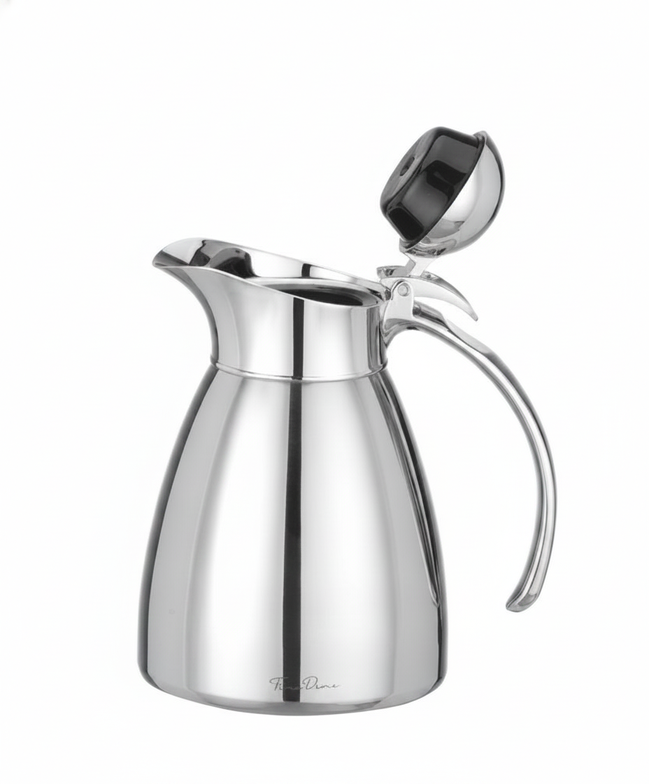 Jarro Térmico de Vácuo 1L Inox — Serviço de Mesa Profissional