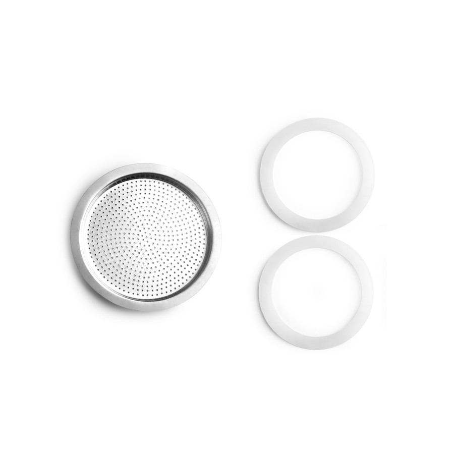 Kit 2 Juntas de Silicone e Filtro para Cafeteiras Profissionais