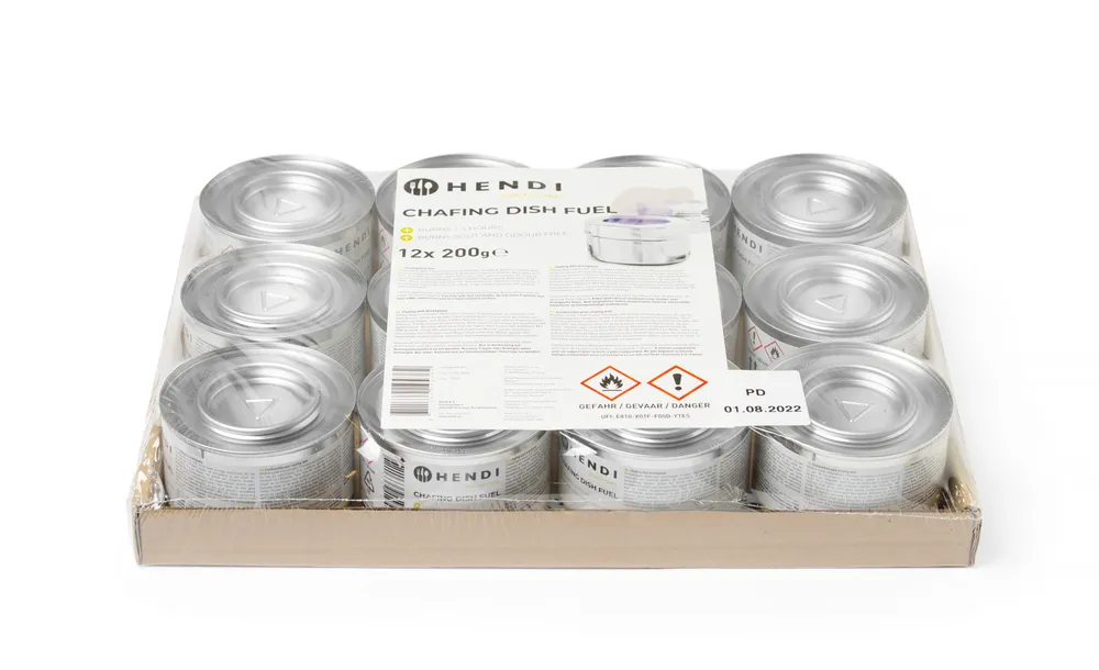 Combustível Réchaud Etanol Sólido 200g – Caixa 24 Unidades