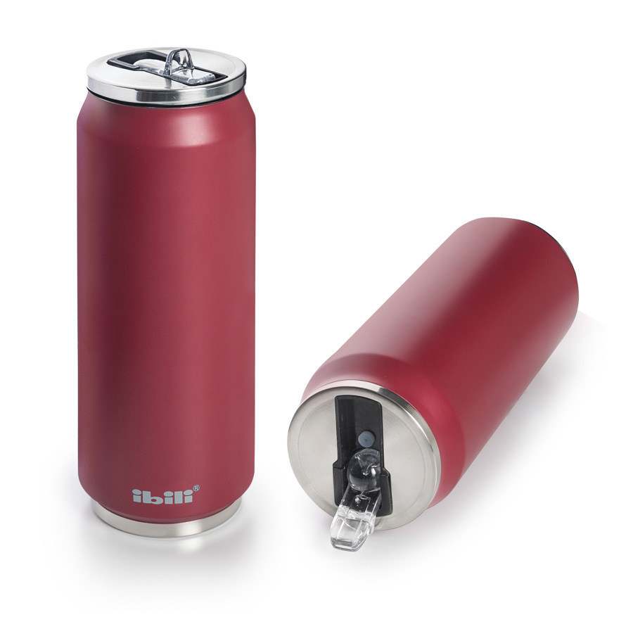 Lata Térmica Aço Inoxidável 500 ml com Boquilha para Bebidas