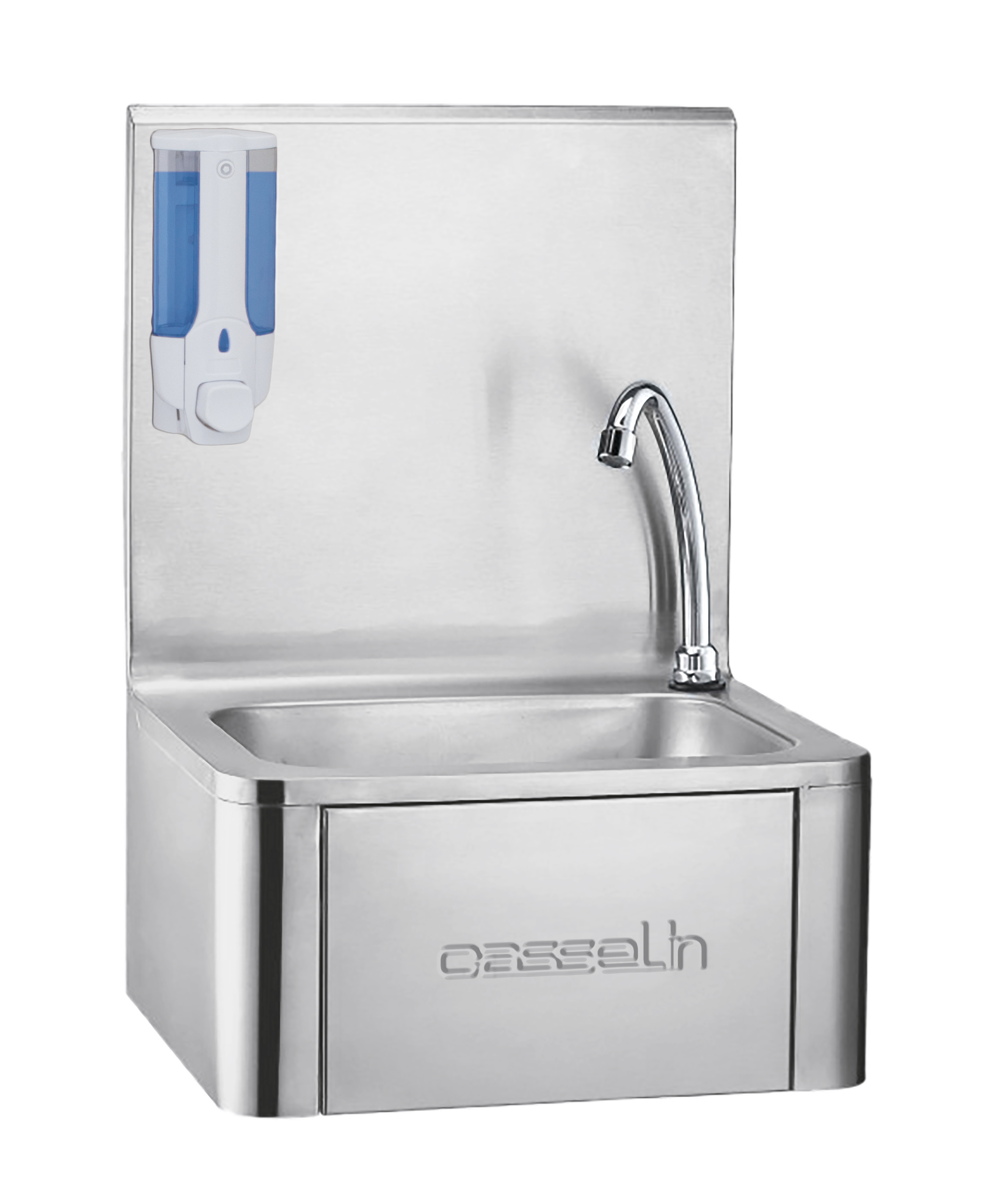 Lava-mãos Inox com Comando Femoral 400x330 mm