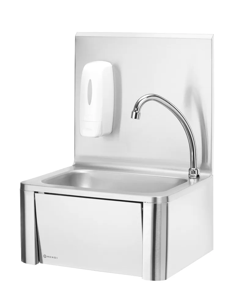 Lavatório de Cozinha 400x335x570mm com Torneira de Joelho