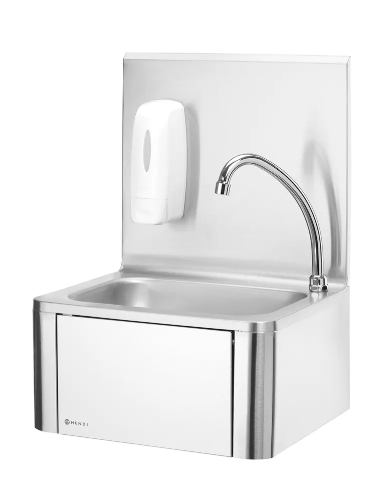 Lavatório de Cozinha 400x335x570mm com Torneira de Joelho