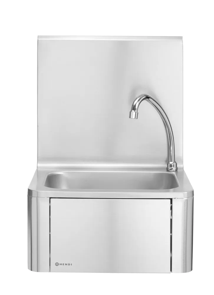 Lavatório de Cozinha 400x335x570mm com Torneira de Joelho