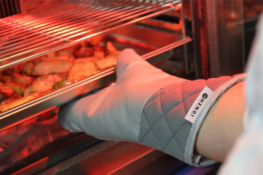 Luvas de Forno em Fibra de Vidro 360mm para Cozinha Profissional