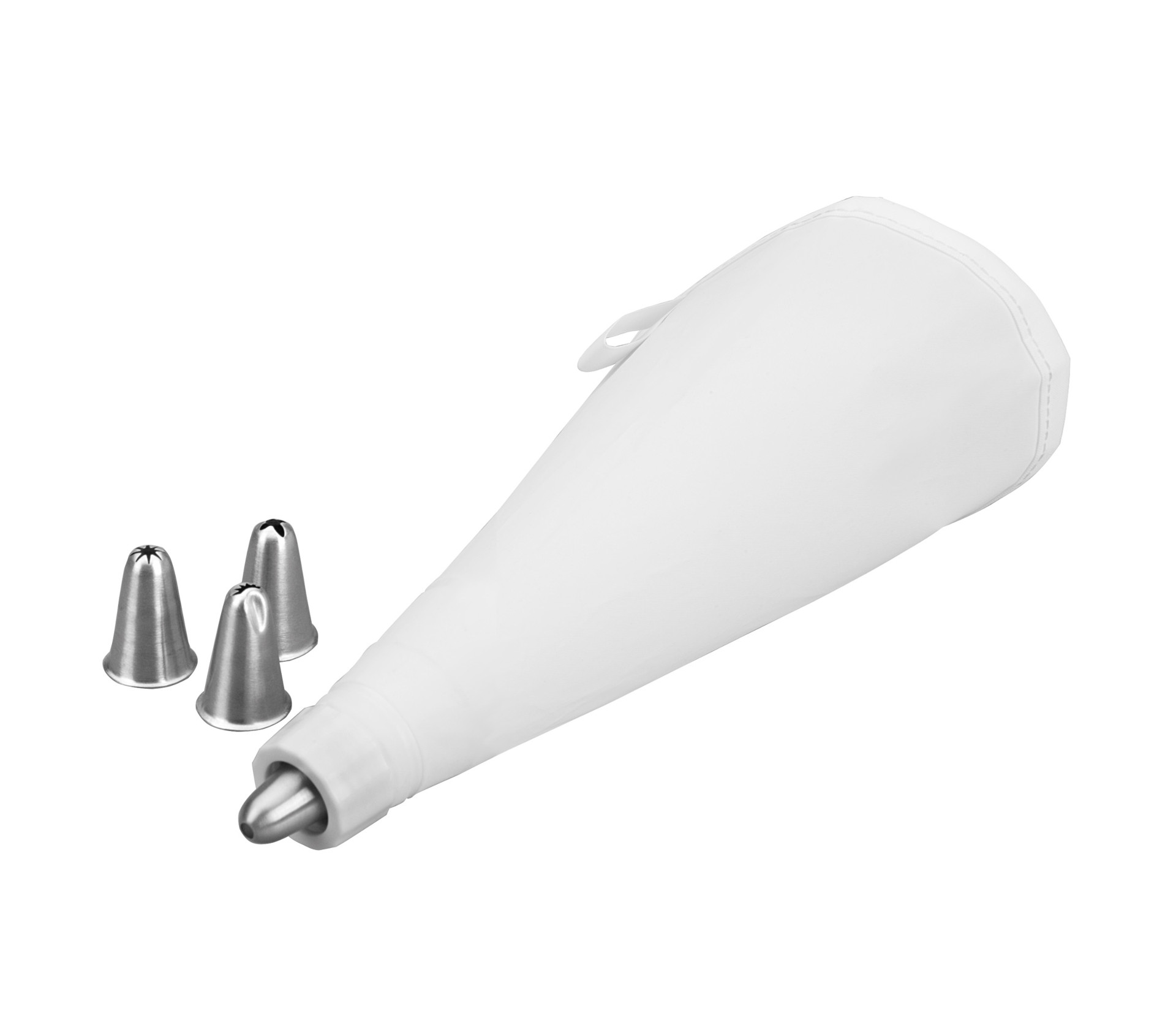 Manga de Pasteleiro 20 cm com 4 Bicos para Decoração Profissional
