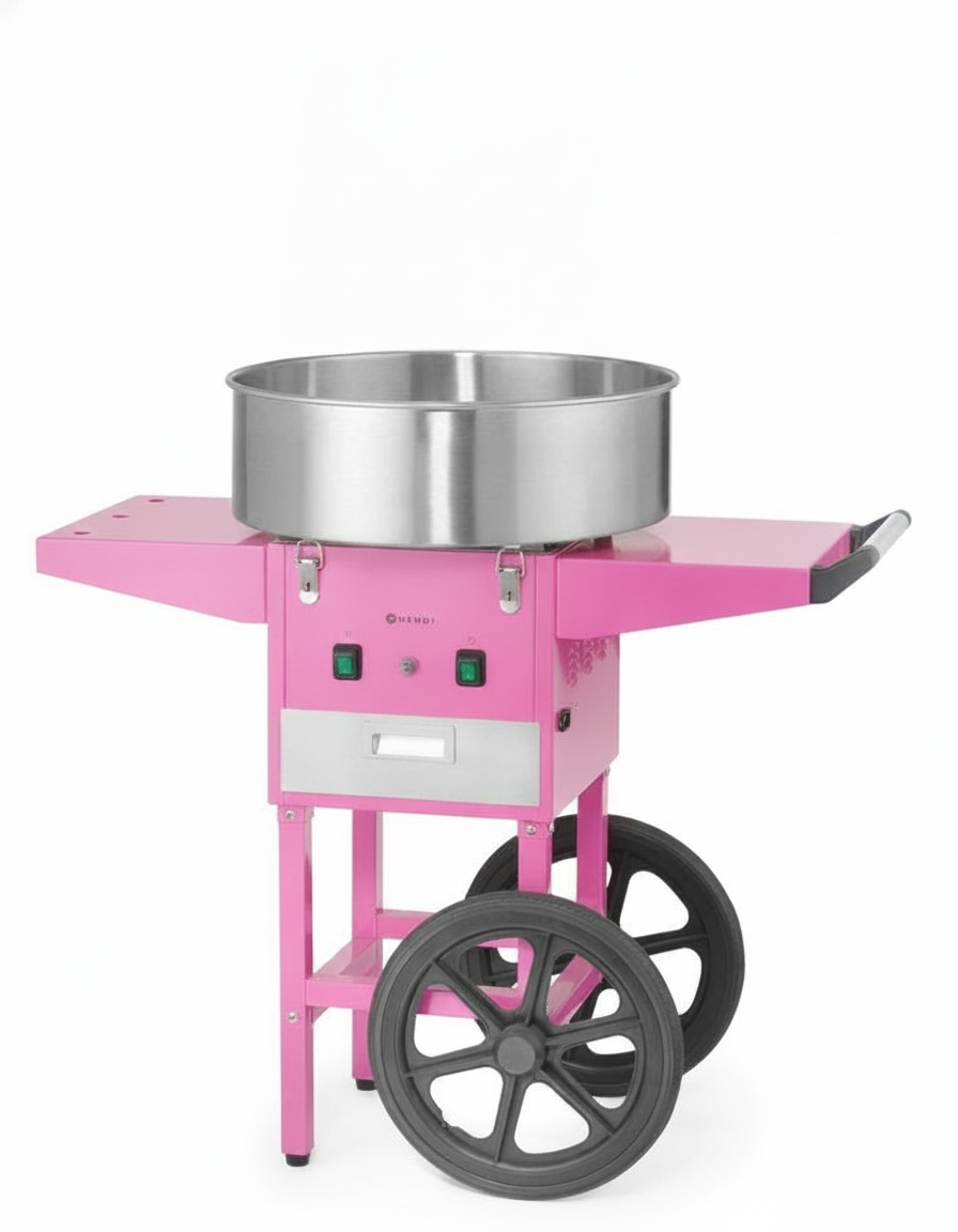 Máquina Algodão Doce com Carro 230V/1130W Rosa