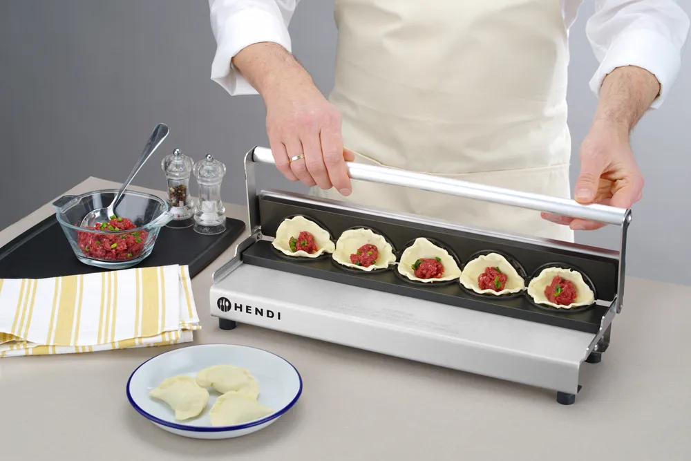 Máquina de Fazer Dumplings Profissional 5 Cavidades 470x140mm