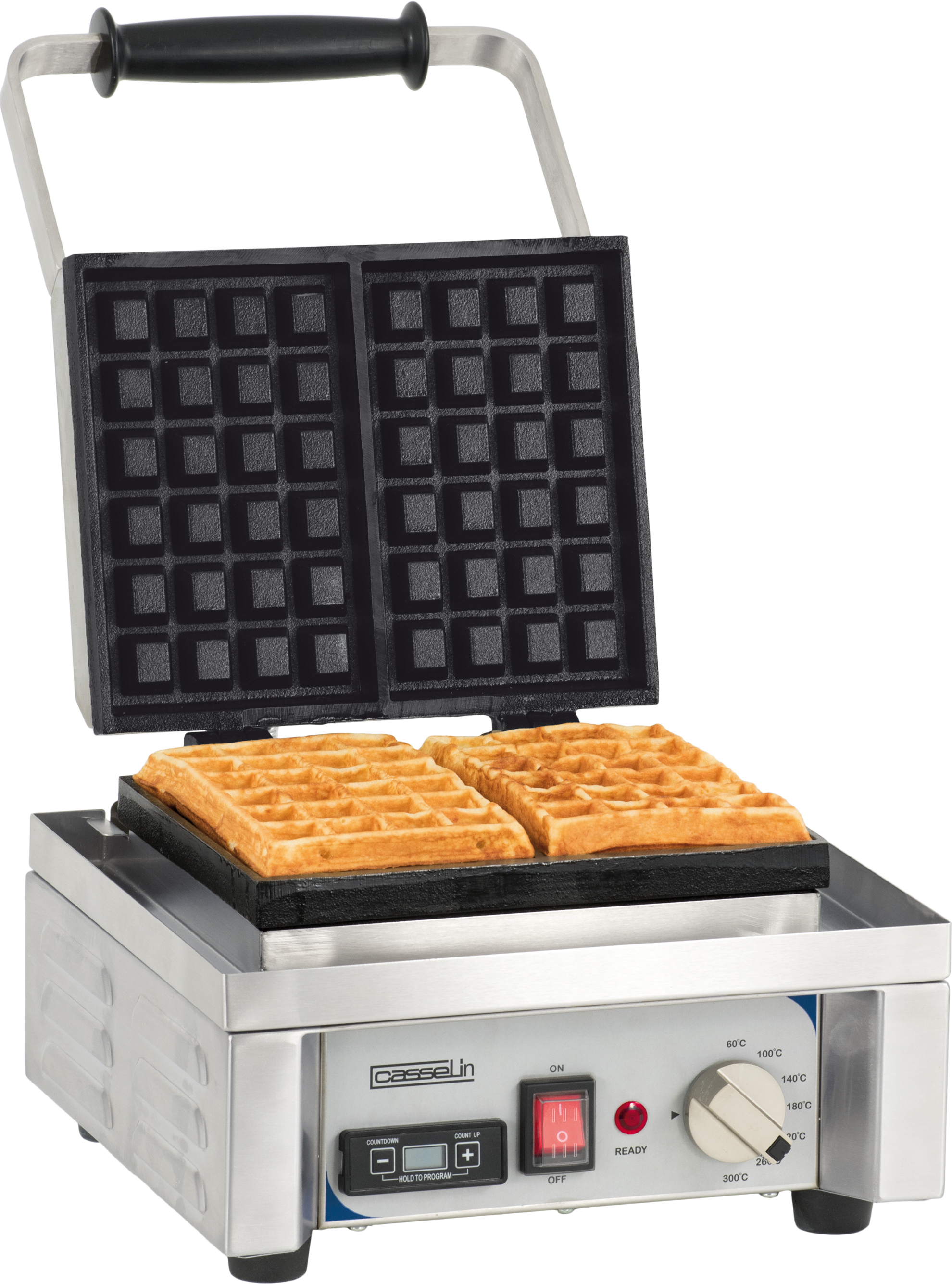 Máquina de Waffles Profissional Elétrica Simples 90° Abertura