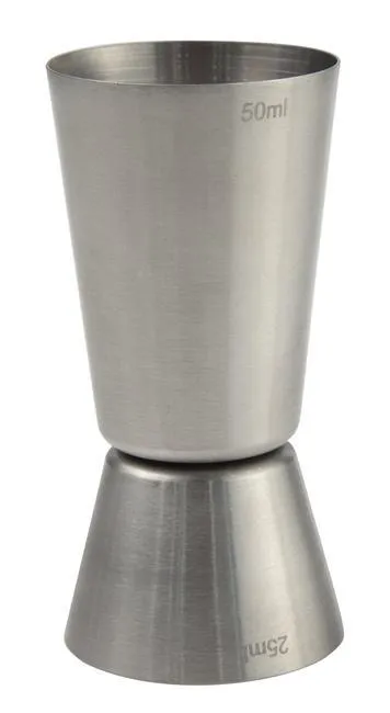 Medidor Duplo 25/50 ml Aço Inoxidável para Bar